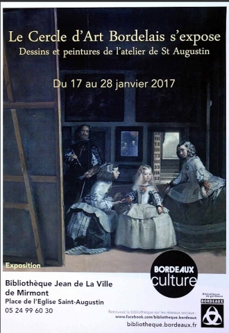 Bibliothèque Saint-Agustin Cercle d'Art Bordelais
Du 17 au 28 janvier 2017 à la bibliothèque St Augustin, place de l'église St Augustin, 33000 Bordeaux.